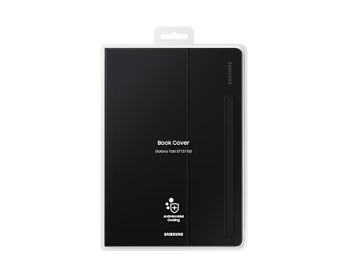 Etui a rabat Galaxy Tab S7 Samsung d origine noir en materiaux durables