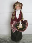 BYERS CHOICE 1999 "The Golden Goose" Girl w Goose ~Limited Edit Exclusive #5/750