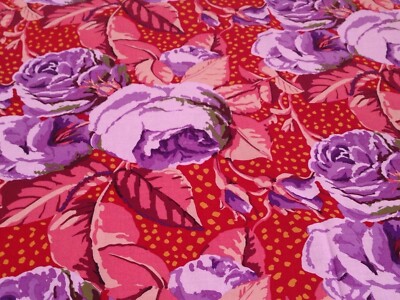 Kaffe Fassett AUGUST ROSE PURPLE 1/2 yard PWGP018  1 yd piece available
