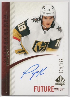 2020-21 SP Authentic Peyton Krebs #RFWA-PK Vegas Retro Future Watch Auto SN /399