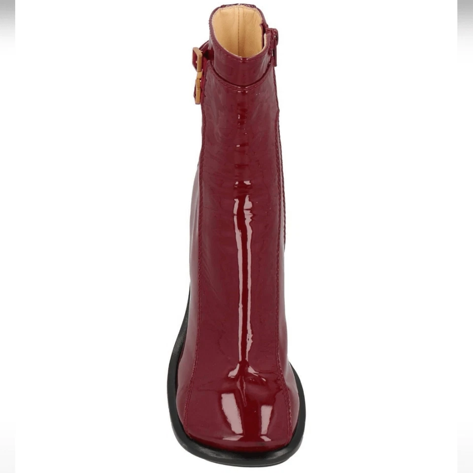 Rochas лодыжки кожи бордовый ботинок ботинки обувь размер 39 новый - Изображение 4 из 4