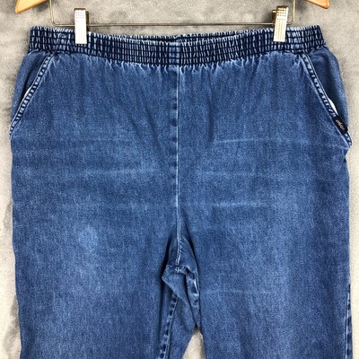 Chic Pull On Denim Petite Size 16P Stretch Waist Pockets Medium Wash High  Rise | eBay