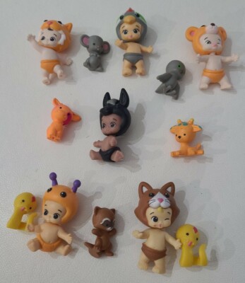 Moose Toys Twozies Lot of 13 Mini Babies Figures & Pets Collectibles Toys Read 