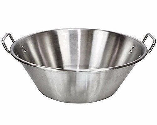 Heavy Duty 16" Stainless Steel Widespread Cazo Caso Para Fry Carnitas
