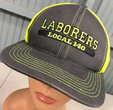 Laborers Local 140 Union Snapback Baseball Hat Cap