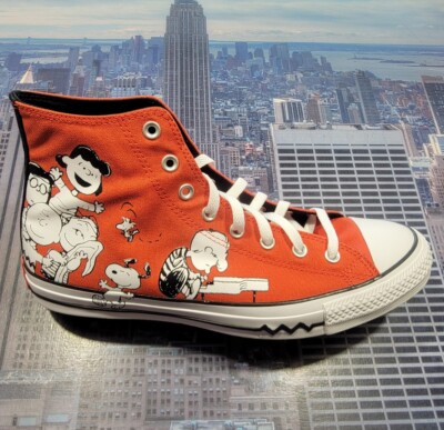All Star Snoopy Tenis Snoopy Plataforma Converse Unisex Chuck Taylor All Star Peanuts Red Shoes, From main image 1