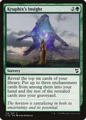 1x Kruphix's Insight - NM - Commander set SPARROW MAGIC