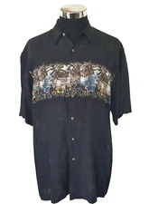 Campia Moda Island Casual Shirt Men's Size Large Hawaiian Tropical Multicolor