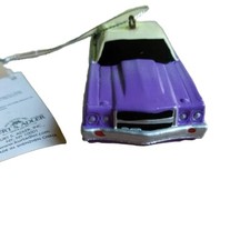 Kurt Adler Chevrolet  Mold Car Christmas Ornament Purple Chevy