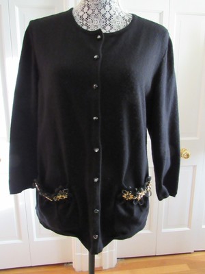 black dressy cardigan