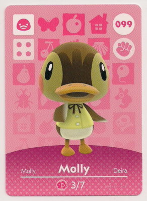 Carte Amiibo Animal Crossing 054 Mina / Deena [EUR] Série 1 Near Mint