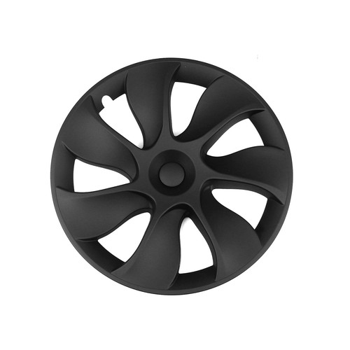1 Set Matte Black Hub Cap Hubcap Wheel Cover For Tesla Model Y 2020-2024 2021 - Picture 7 of 19