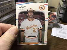 1988 Fleer Baseball FROM FACTORY SET # 565 Lee Lacy