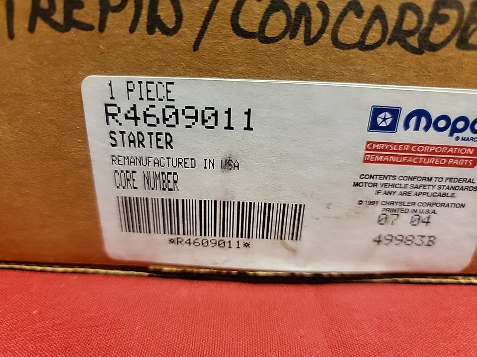 Подлинный стартер Mopar 93-97 300 М R4609011 - Изображение 2 из 4