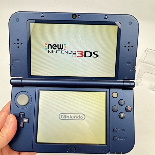 Nintendo new 3DS LL XL Metallic Blue A Rank Console Japanese Only 310 - Picture 5 of 24