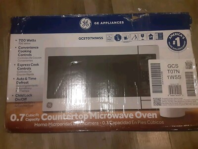 GE - 0.7 Cu. Ft. Countertop Microwave Oven Convenience Cooking Control
