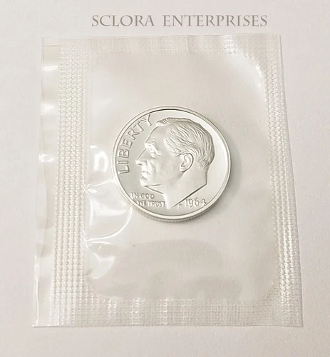 1964 P Roosevelt  *PROOF*  *90% SILVER*  Dime  **FREE SHIPPING**