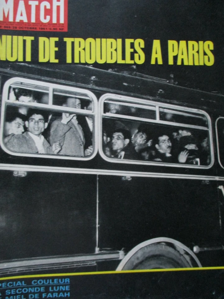 PARIS MATCH 10-1961                 La guerre d'ALGERIE Massacres à PARIS - Photo 1/1