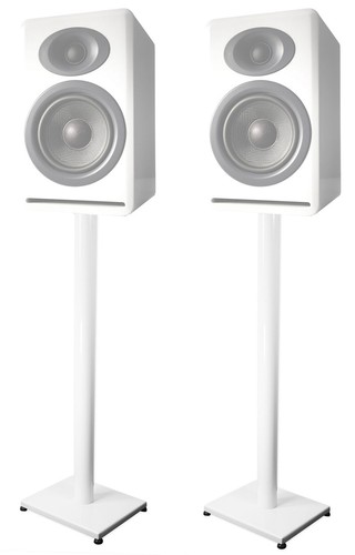 Steel White Stands For Audioengine A5+ 