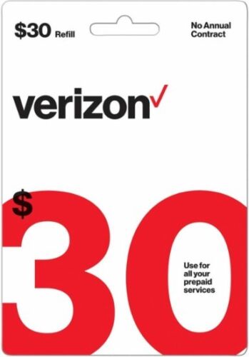 Verizon Wireless - ricarica $30, carta Airtime ricaricabile per servizio prepagato Verizon - Foto 1 di 3