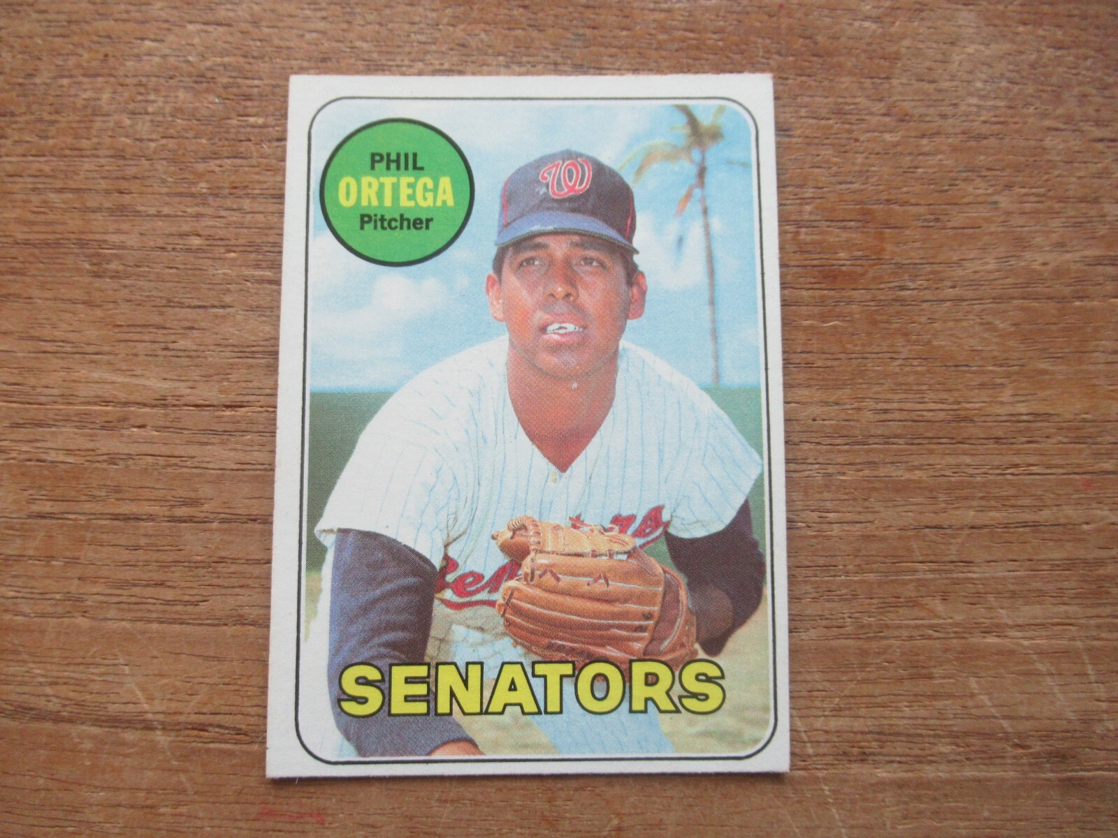 1969 TOPPS PHIL ORTEGA 406 WASHINGTON SENATORS HIGH GRADE SETBREAK NO