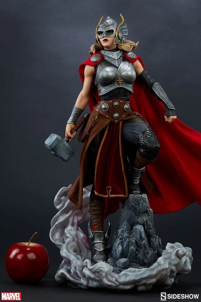 Estatua Marvel Sideshow Coleccionable Jane Foster Thor Formato Permium - De lujo Foto 3 de 4