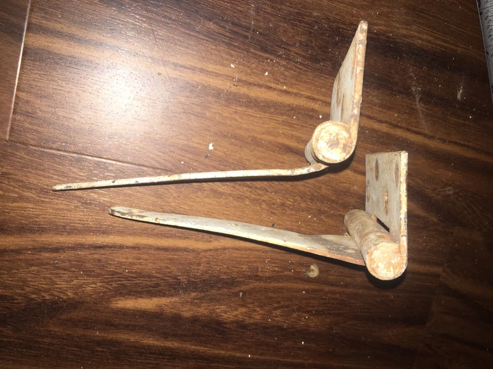 2 bisagras de correa en T recuperadas para puerta de granero vintage de 8" Foto 4 de 4
