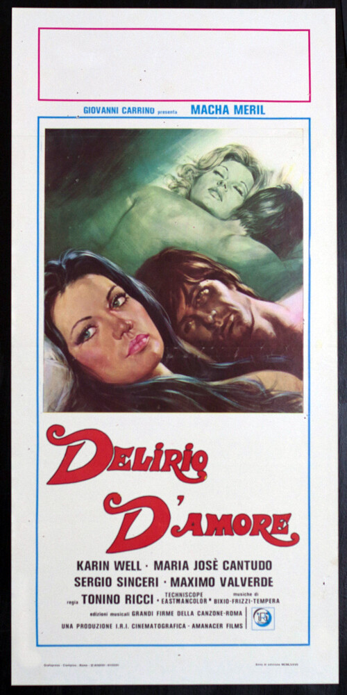 Locandina originale film Delirio (1954) - Regia di Giorgio Capitani, Pierre Billon