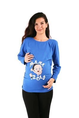 Mama 2019 - Witzige süße Umstandsmode T-Shirt mit Motiv Schwangerschaft Geschenk - Bild 1 von 4