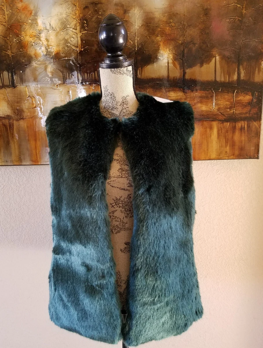 Calvin klein faux fur vest sales