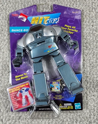 New NOS 2001 Tiger Hit Clips Dance Bot with Micro Mix Item No. 59439 Blue Gray