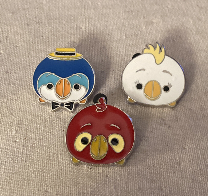 🦜 Disney Enchanted Tiki Room Birds Pin Set Adventureland Tsum Tsum Booster Jose