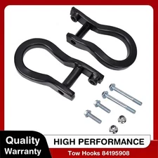 Front Black Tow Hooks 84195908 for Chevrolet Silverado 1500 2019-2022
