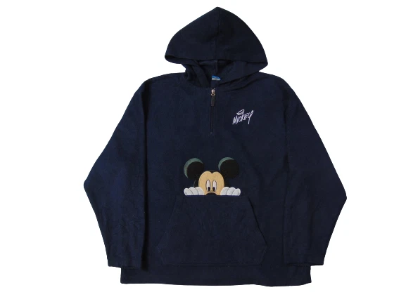 Navy blue online mickey mouse hoodie