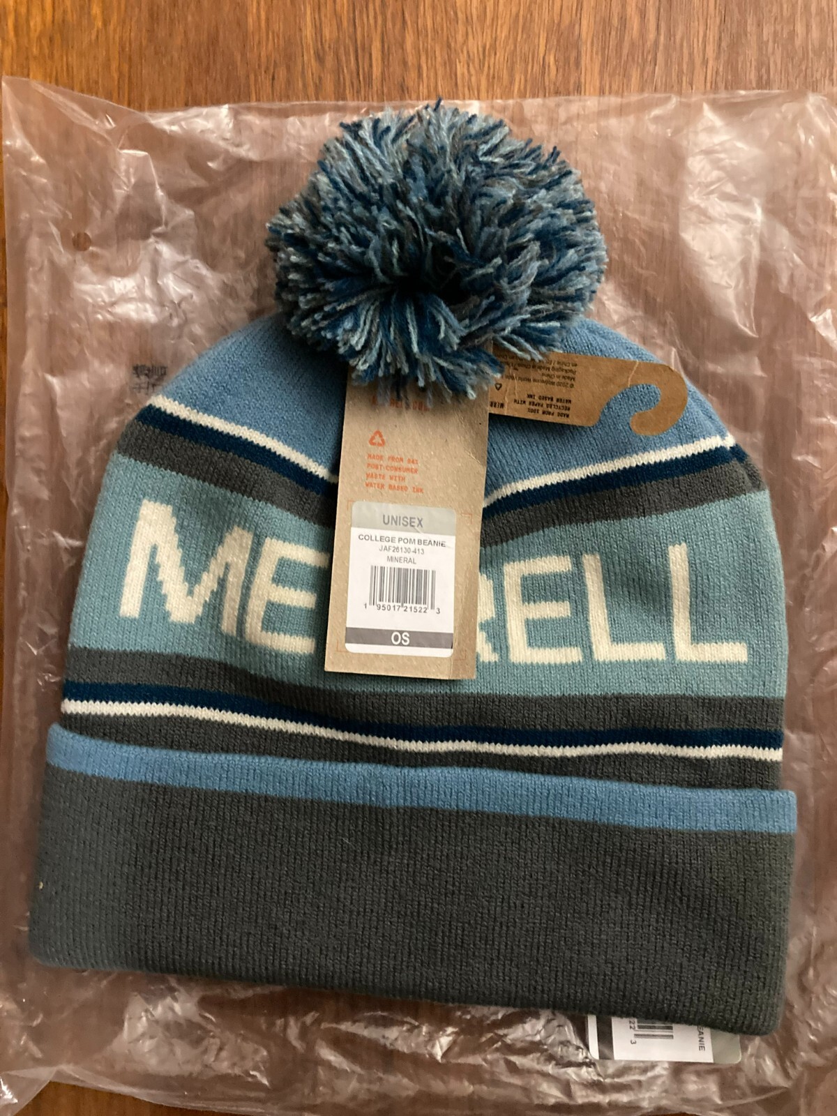 Berretto Merrell college pom minerale maglia invernale novità design fantasia jacquard