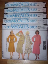 🌻 1978 UNCIRCULATED McCALL'S #6187 - LADIES DRESS - SKIRT & TOP PATTERN 6-16 FF