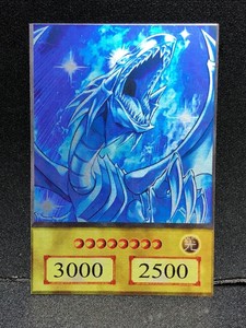 Blue Eyes White Dragon Custom Yugioh Full Holo Anime 4kids Ebay