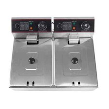 DUAL BASKET DEEP FRYER 12L ELECTRIC COUNTERTOP VERSION STAINLESS STEEL
