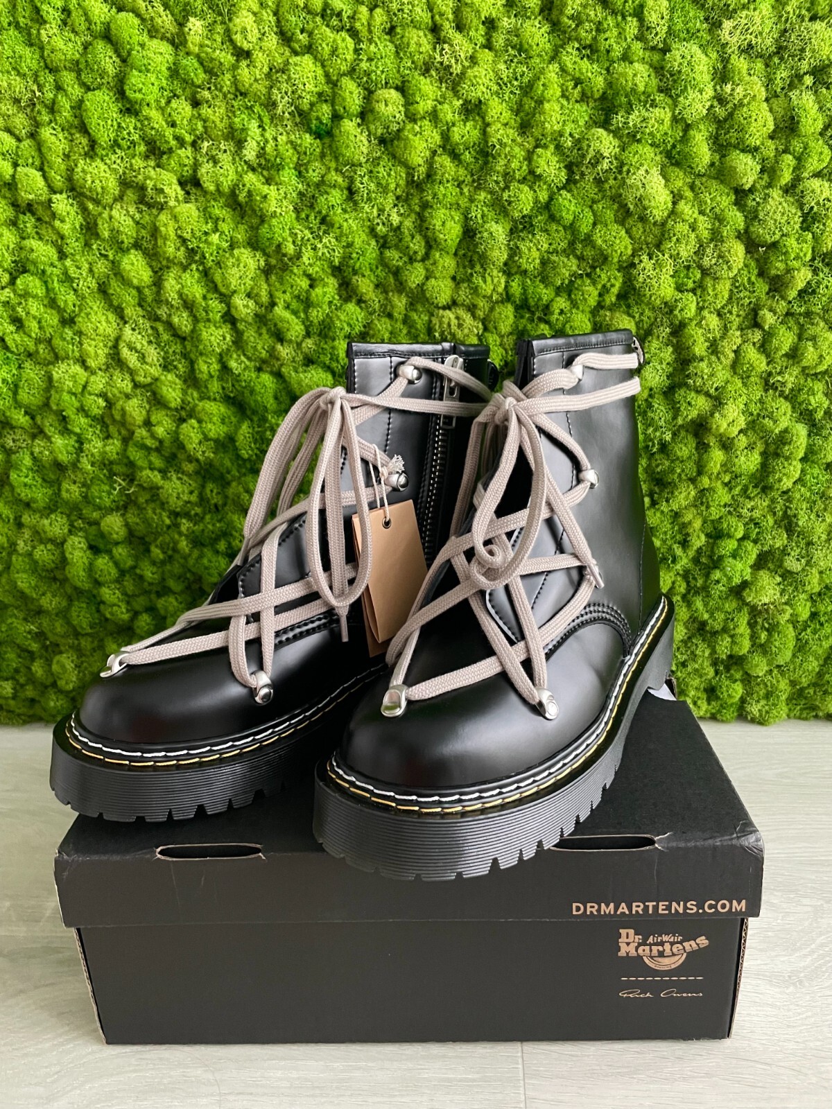 1460 bex rick owens laced ankle boots
