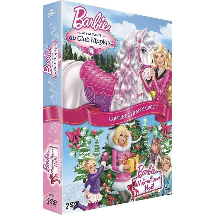 Barbie & Sua Sorelle Club Cavalli + Un Magico Natale Cofanetto DVD Nuova