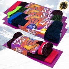 3 Pairs Womens Winter Heavy Duty Thermal Heated Sox Warm Crew Socks Size 9-11