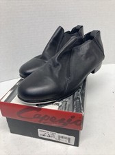Capezio Womens Quadraflex Xtreme Pull Up Tap Dance Shoes Black Leather CG56 7 M