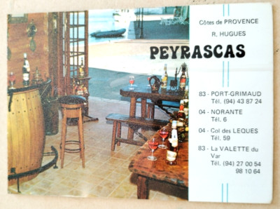 BANDOL COSTES DE PROVENCE PEYRASCAS R. HUGUES LA VALETTE DU VAR BROSCHÜRE 1960 SEHR GUTER ZUSTAND