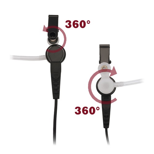 10x 1.5-Wire Surveillance Earpiece Earphone for Motorola HKLN4601 CP200 CLS1110 - Picture 9 of 15