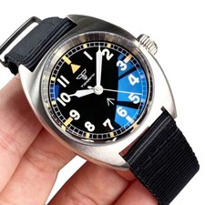 Tandorio 36mm Japan NH35A 200M Waterproof Diving Men Mechanical Watch Black Dial