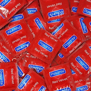 Pasante Red Velvet Condoms Red Colored Natural Rubber Latex Free Shipping Ebay
