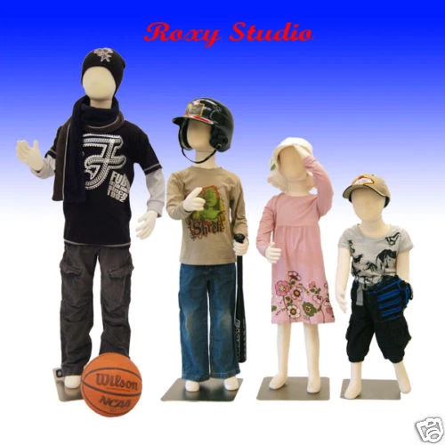 ROXY DISPLAY 4 pcs Children Bendable Pinnable Full Body Form Flex Group #CH3579T