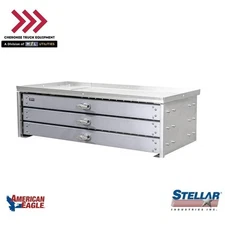 Stellar 41421, (3) Drawer Heavy-Duty Steel Toolbox- 11.18"H x 35.94"W x 16.69"D