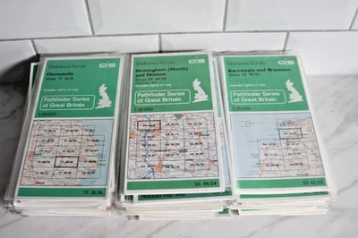 OS Pathfinder Maps: various N England 1974-1989, NEW in plastic wallet. - Image 1 of 2