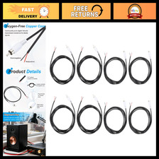 6.6FT RCA to Bare Wire Speaker Cable, 22AWG Audio Connector Adapter, Pack of 8